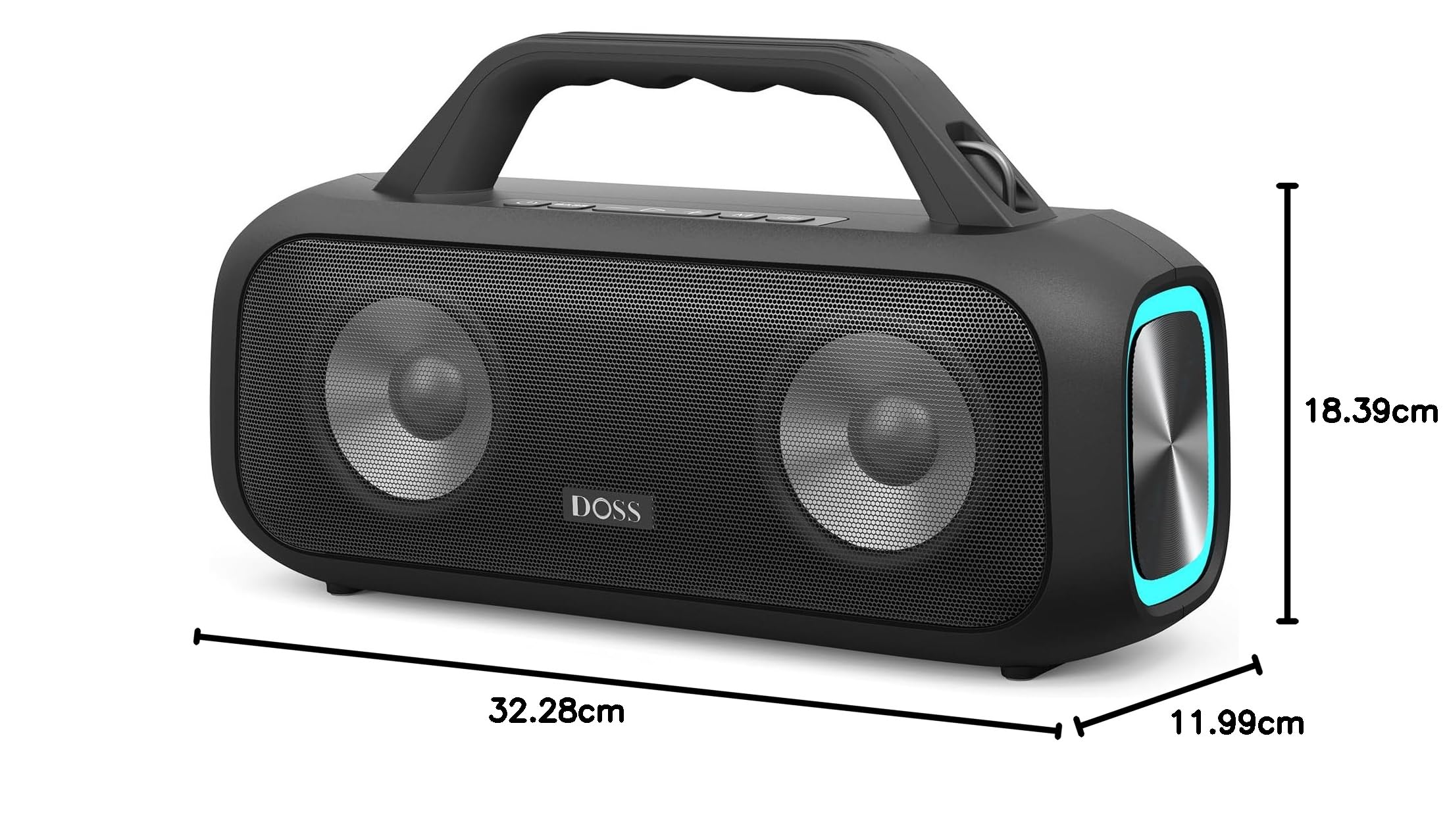 Amazon | DOSS Extreme Boom S Bluetoothスピーカー 光る ポータブル